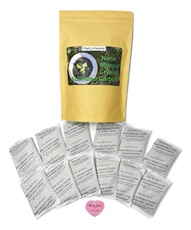SimpleAndEssential Reusable Moisture and Odor Absorber Eliminator Bags for Refrigerator, Drawers and Shoes (12x50g Bags)