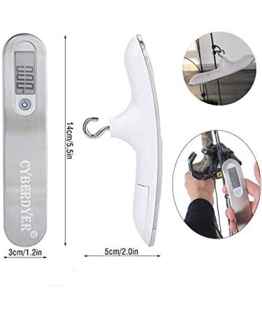 110 lbs Digital Bow Scale | Recurve Archery & Hunting Poundage Scale with LCD Display (Silver) - Buy Online on SooperMarket.com