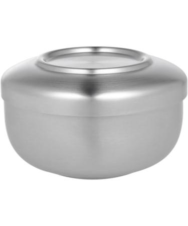 Angoily 3-Pack Razor Shell for Men - Premium Shaving Foam Cup & Soap Box | Steel Lid Silver Design - 11x11x6.5cm - Buy Online on SooperMarket.com