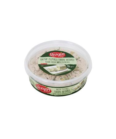 Premium sesame oil Halva with pistachie 700G - vegan -friendly - of course processed - ideal for breakfast and as a snack - energy source (pistachios - 700G) Tahini -Halva (with pistachios)