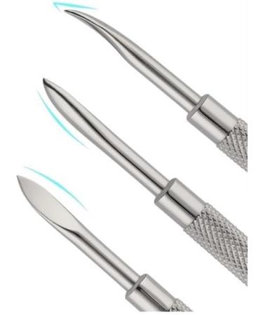 Stainless Steel Nail & Cuticle Care: Precision Toolsfor At-Home Manicures & Pedicures-Expert Silver - Buy Online on SooperMarket.com