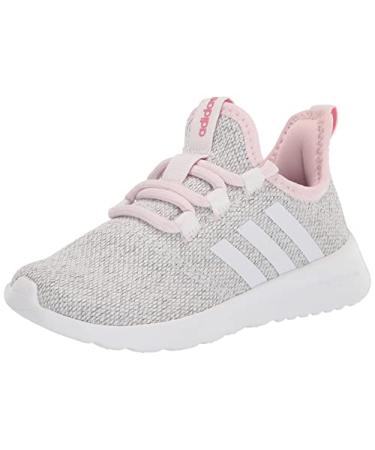 adidas Unisex-Child Cloud Foam-Pure Running Shoe Big Kid (8-12 Years) 4 Big Kid White/White/Clear Pink