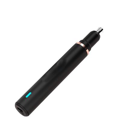 TEMKIN Nose Hair Trimmer Men's Nose Hair Trimmer Electric Eyebrow Trimming Sideburns Men's Beauty Charging Waterproof Environmental Protection/Travel Trimmers (Color : Black)