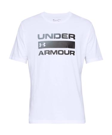 Under Armour Men's Team Issue Wordmark Short Sleeve T-Shirt White (100)/Black Large