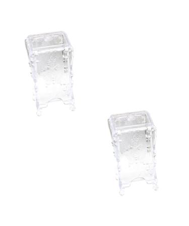 Beaupretty 2pcs Makeup Cotton Holders Cosmetic Organizer Makeup Cotton Storage Case Nail remover cotton manicure