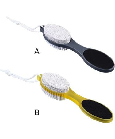 Dajidafu PP PS Foot File Replacement Solid Color Hanging Pedicure Exfoliating Dead Skin Remover Bath Brush with Lanyard Yellow - Buy Online on SooperMarket.com