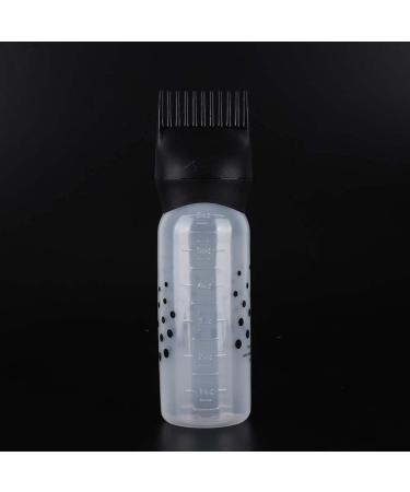 Root Comb Applicator Bottle Hair Coloring Bottle Shampoo Bottle for Barbershops Hairdressing Tool Hair Salons Squeeze Bottle(black) - Buy Online on SooperMarket.com