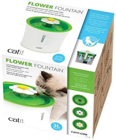 Catit Senses 2.0 Flower Fountain | Green Cat Drinking Water Fountain - Buy Online on SooperMarket.com
