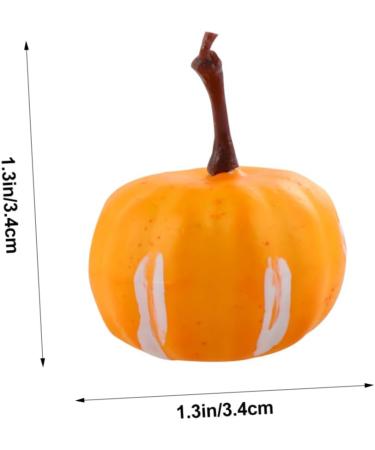 IMIKEYA Dove Cage Outdoor 20pcs Simulated Mini Pumpkin Simulation Pumpkin Halloween Pumpkin Decoration Simulation Small Pumpkin Wreath Fake Pumpkin Foam Propane Adaptor Yellow 2.2X3.4CM - Buy Online on SooperMarket.com