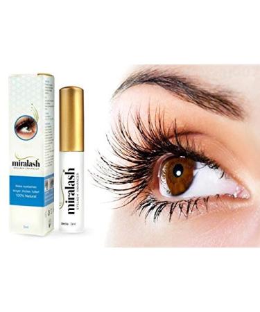 Miralash Eyelash Serum | 3 ml Conditioner for Long Dense Eyelashes | Eyelash Growth & Recovery | Best Eyelashes Growth Serum - Buy Online on SooperMarket.com
