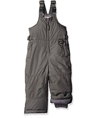 iXtreme Kids Unisex Insulated Ski Bib Snowpant Snowboard Snowsuit (Grey, 6X/7)