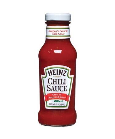 HEINZ CHILI SAUCE 1 x 340g BOTTLE AMERICAN IMPORT