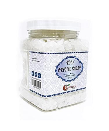NY SPICE SHOP Rock Sugar – 1.7 Pound (27.2 Ounce) Jar Rock Candy Crystals – Sugar Rocks Whole – Sugar Crystals – Rock Candy – Rock Sugar for Tea, Cakes 1.7 Pounds