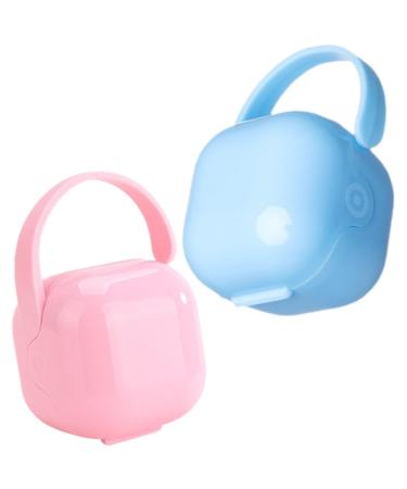 Toddmomy 2 STK Box for baby food pacifier holder case baby pacifier pacifier case pacifier etui pacifier travel case pacifier holder case portable pp storage protective cover travel