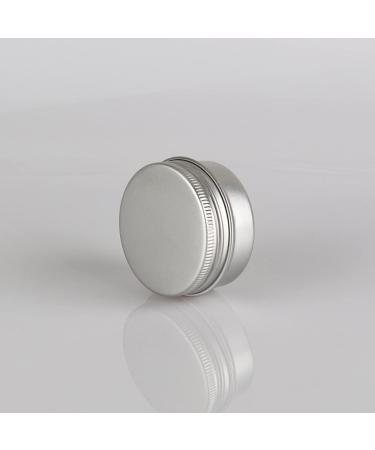 Zeoabsy 50pcs 30ml Silver Aluminum Tins - Empty Screw-Top Containers for Cosmetics Candles & Ointments + Spatulas & Etiquette - Buy Online on SooperMarket.com