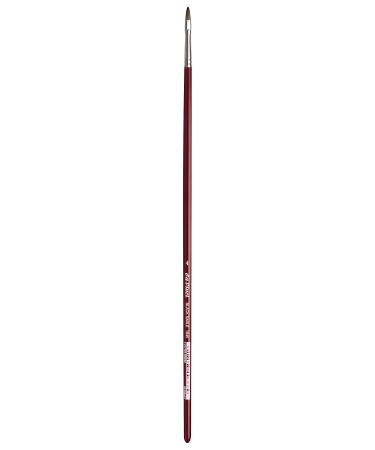 da Vinci Oil & Acrylic Series 1845 Oil Paint Brush, Filbert Russian Black Sable, Size 4 Filbert Size 4