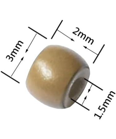 200pcs Dark Blonde Silicone Nano Rings Hair Extension Beads - 3.0mm Micro Rings Links - Buy Online on SooperMarket.com