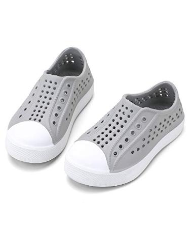 okilol Toddler Slip On Sandals Quick Dry Summer Beach Water Shoes 5 Toddler Light Gray