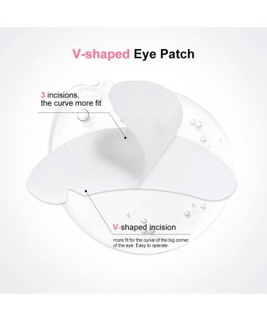 Lunamoon Eye Pads for Eyelash Extensions 50 Pairs of Purple V Eyelid & Lifting Patches - Buy Online on SooperMarket.com