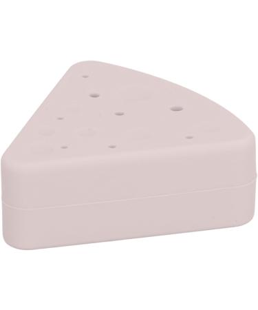 Triangular Powder Storage Box Puff Holder Easy to Clean Convenient Double-sided Air Vent Smooth-closing Silicone Portable for Home Travel (Chocolate Color) - Buy Online on SooperMarket.com