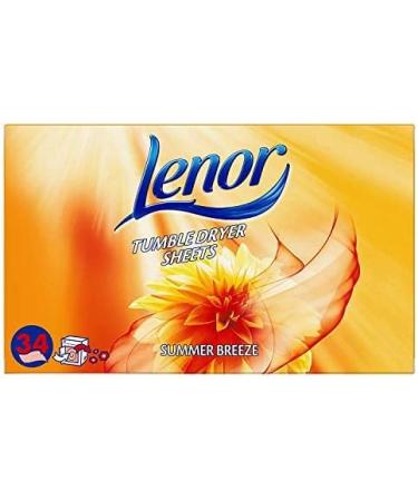 1 x 34 Tumble Dryer Sheets Summer Breeze Laundry Linen Fabric Conditioner Fresh Clothes - Buy Online on SooperMarket.com