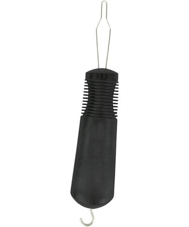 Button Hook Helper 6 Pcs Puller Zipper Helper Pull for Dresses Dressing Hook Button for Clothes Sticky Hooks for Hanging Rope Tab Black 18.4*3.2cm Black - Buy Online on SooperMarket.com
