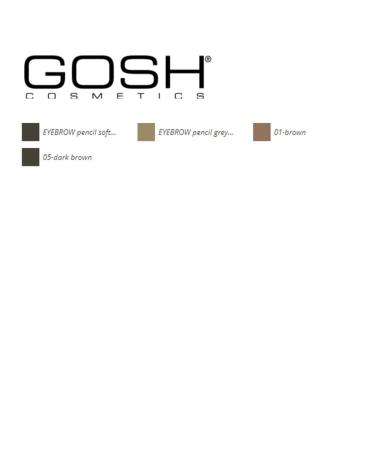 Buy GOSH Soft Black Eyebrow Pencil | Perfectly Defined Brows | International Shipping Available - Buy Online on SooperMarket.com
