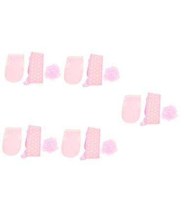 Balacoo 5 Sets Three Piece Bath Towel Set Strap Rayon Shower Head