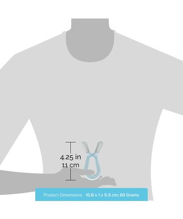 ZoLi Bunny Baby Molar Teether for Gum Relief | Mist Blue + Ash Grey (Pack of 2) | BPA-Free Teething Toy - Buy Online on SooperMarket.com