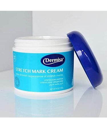 Dermisa Stretch Mark Cream | 4 OZ - Cocoa Butter Vitamin E Collagen & Elastin - Effective Skin Care for Scars & Stretch Marks - Buy Online on SooperMarket.com