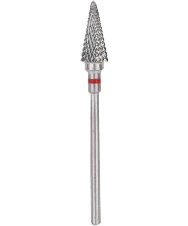 Electric Tungsten Steel Drill Bits for Nails - Red Manicure Pedicure Grinding Head - Buy Online on SooperMarket.com