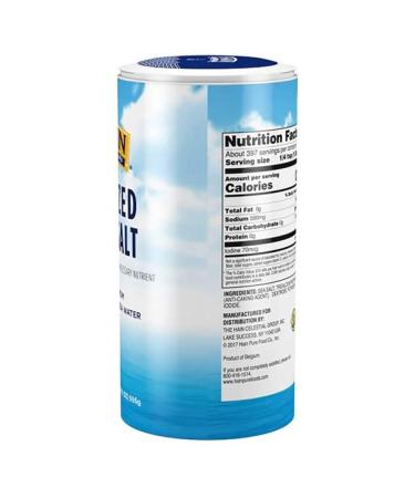 Hain Pure Foods Iodized Sea Salt 21 Oz 4-Pack + Free Measuring Spoon | 84 Oz Total | Sticker & Bubble Protection - Buy Online on SooperMarket.com