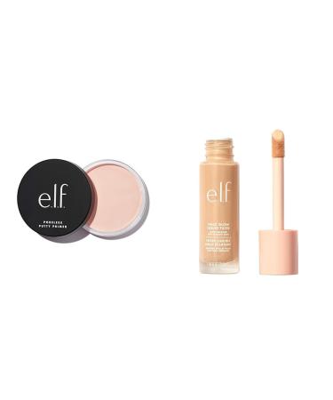 e.l.f. Poreless Putty Primer Minimizes Pores & Preps Skin Creates a Flawless Base & Halo Glow Liquid Filter Complexion Booster For A Glowing Soft-Focus Look Poreless Putty Primer 0.74 g (Pack of 1) Putty Primer+ Filter Fair/Light