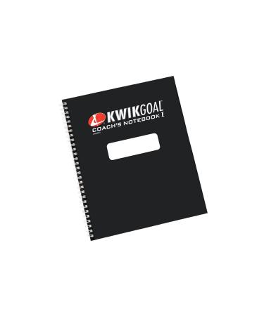 Kwik Goal Coaches' Notebook , 8.5-Inch x 10-Inch,Black