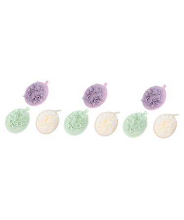 NOLITOY 9 Pcs Back Loofah Shower Sponge Loofah Bathing Accessories Body Wash Wipes Shower Loofah Mesh Bath Ball Elf Lip Balm Exfoliating Body Sponge Shower Mesh Pouf Scrubber Soft