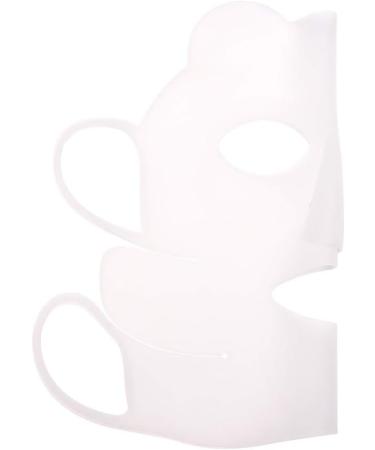 Facial Mask Cover Reusable Silicone Facial Mask Cover Panda Ear-Hook Sheet Mask Cover Prevent Serum Evaporation Beauty Tool Face Wrap for Any Skin Type - Buy Online on SooperMarket.com