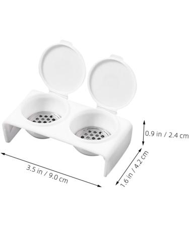 minkissy Nail Art Brush Cup Nail Art Tool Painting Tool Nail Tools Soaking Bowl for Acrylic Nails Dappen Dish with Lid With Cover Wash Pen Bracket Pen Wash Cup Stainless Steel - Buy Online on SooperMarket.com