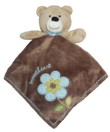 Carter's Snuggle Buddy Rattle Security Blanket "Sweetheart" Teddy Bear