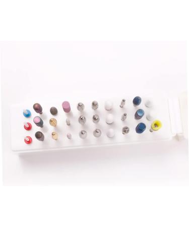 Nail Drill Bits Holder 30 Holes Drill Bits Organizer Container 30 Holes Manicure Tools Nail Drill Bit Holder Stand Display Organizer Dust Proof Storage Container Box - Buy Online on SooperMarket.com