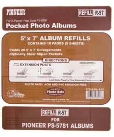 Pioneer Genuine Double 5x7 Refill Page for Pocket Album - Buy Online on SooperMarket.com