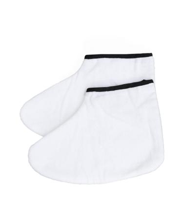 FOMIYES 1 Pair Wax Foot Spa Wax Foot Mask Paraffin Feet Socks Paraffin Foot Covers Wax Foot Wrap Paraffin Foot Liners Feet Spa Cover Wax Foot Dip Wax Mittens Foot Wax White Moisturiser