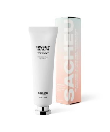 SACHEU Sweet Balm Hydrating Lip Mask - Lip Sleeping Mask  Lip Masks for Dry Lips  Hydrate and Nourish Lip Mask Overnight  Plump and Sooth Dry Lips  Cruelty Free  Fragrance Free - 0.5 Oz