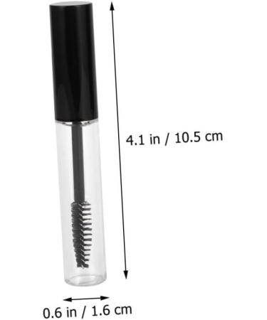 Healvian 32 Pcs Mascara Tube Transparent Balm Tube Empty Mascara Bottle and Brush Eyelash Brush Tube Plastic 1 g (Pack of 1) Blackx2pcs - Buy Online on SooperMarket.com