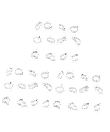 TOPBATHY 36 Pcs Cake Crackers Cookies Vegetable Cookie Cutters Fondant Cutters Biscuit Modeling Mold A