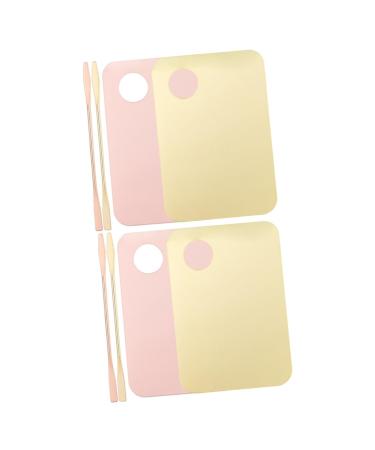 Balacoo 4 Sets Nail Art Palette Blending Plate for Makeup Cosmetic Mixing Plate Pigment Blending Paint Palette Makeup Foundation Mixing Foundation Nail Tools Make up Acrylic Drawing Board
