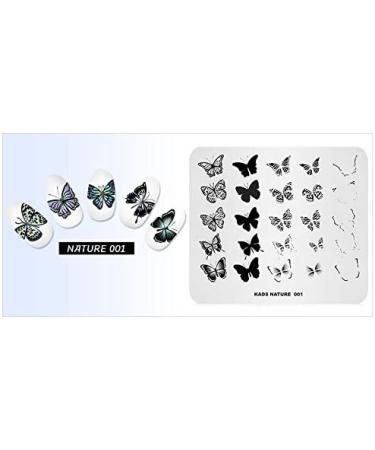Alexnailart Butterfly Nail Stamping Plate - DIY Manicure Stencil Tools (NA001) - Buy Online on SooperMarket.com