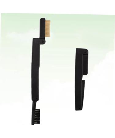 minkissy Lash Comb Makeup Mascara Brush Folding Eyebrow Brush Eyebrow Spoolie Eyebrow Brush Makeup Eyebrow Comb Folding Eyebrows Comb Makeup Brush Eyelash Comb Dual Purpose Brush Spiral 15.2*3cm Black - Buy Online on SooperMarket.com