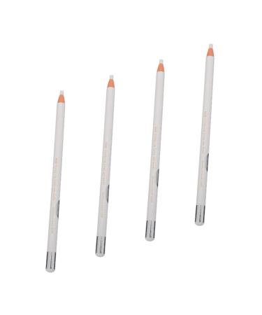 WOONEKY 4pcs White Line Drawing Eyebrow Pencil Makeup Eyeliner Tool Eye Liner Pens Makeup Tool Make up Kit