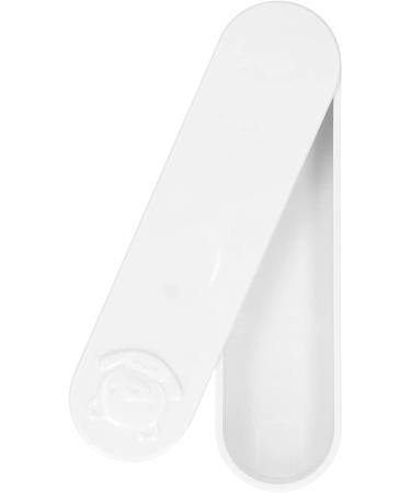 Gloglow Cotton Swab Box - Portable Mini Travel Container for Organizing Swabs | 5.3 x 1.4 x 0.9 Inches - White - Buy Online on SooperMarket.com