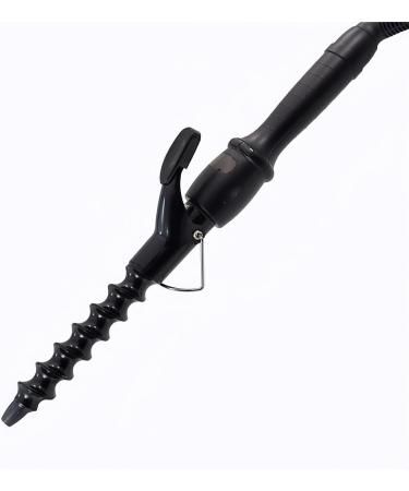 Spiral Hair Curler Beach Wave Curler 25mm Spiral Curling Iron Wand Professional 1 inch Ceramic Crimping Iron for Short and Long Hair LCD Display Hair Crimper Beach Wave Curler Hair Wand - Buy Online on SooperMarket.com